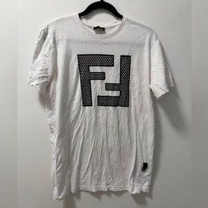 Men’s Fendi FF Logo White T-Shirt